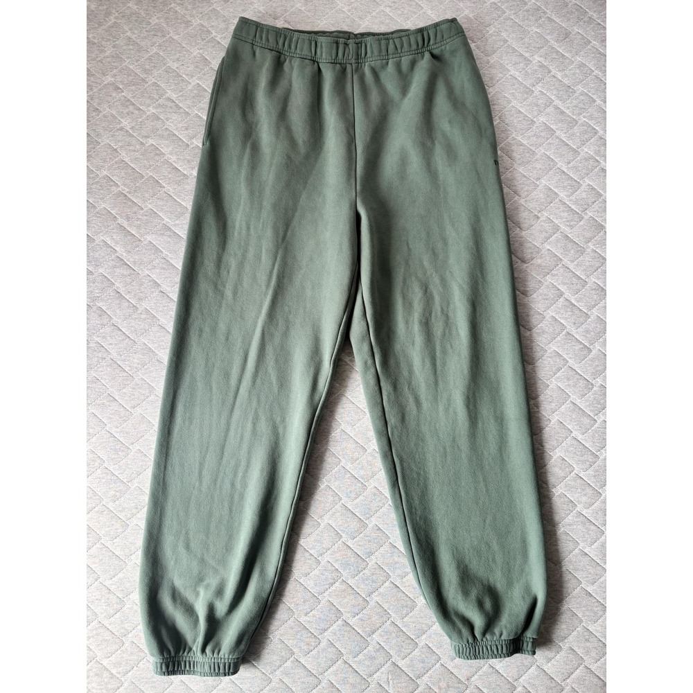 TNA Sweatpants Womens Large Green Sweatfleece Cozy Fleece Mega Fit Jogger Lounge